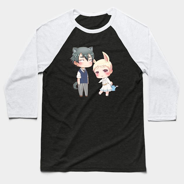 Legoshi and Haru Baseball T-Shirt by annimedit